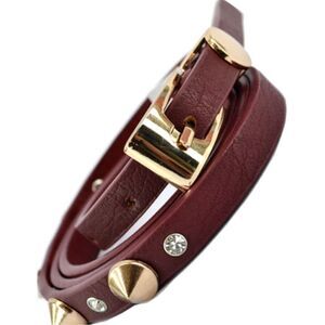Studded Skinny Belt